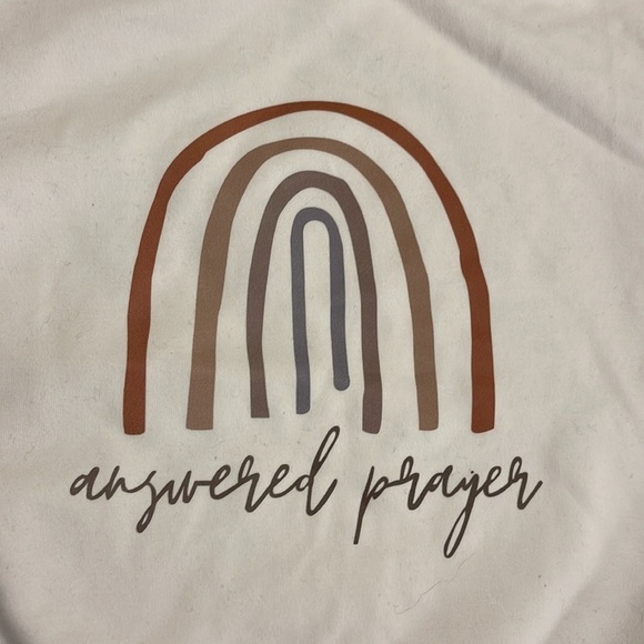 Prayers answered rainbow onesie sweaters - new with tags - Picture 3 of 9